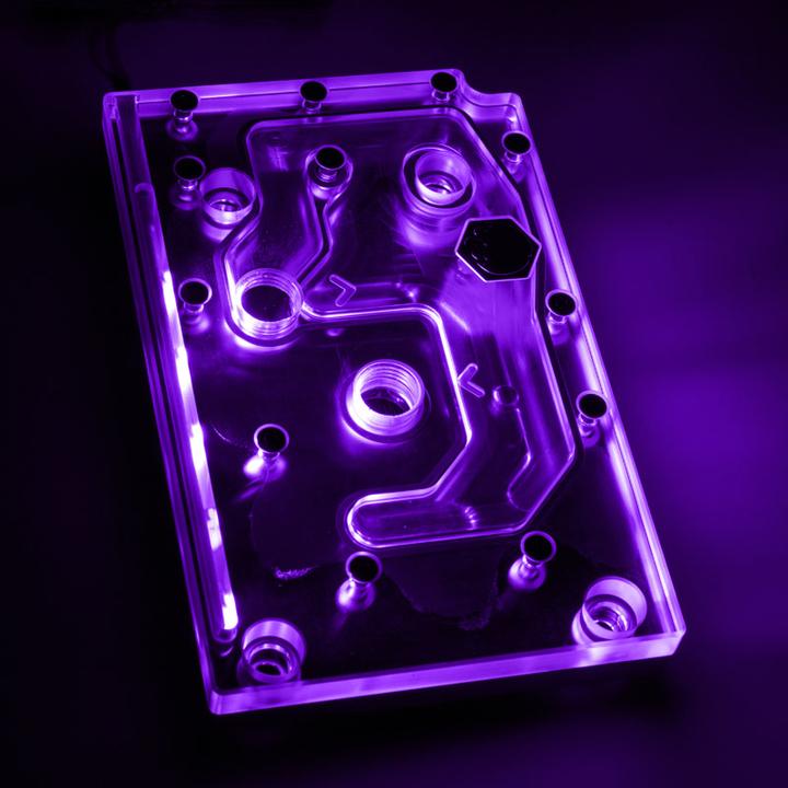 Immagine prodotto Bitspower Monoblocco per ASRock X399M Taichi RGB Nickel - Acrilico