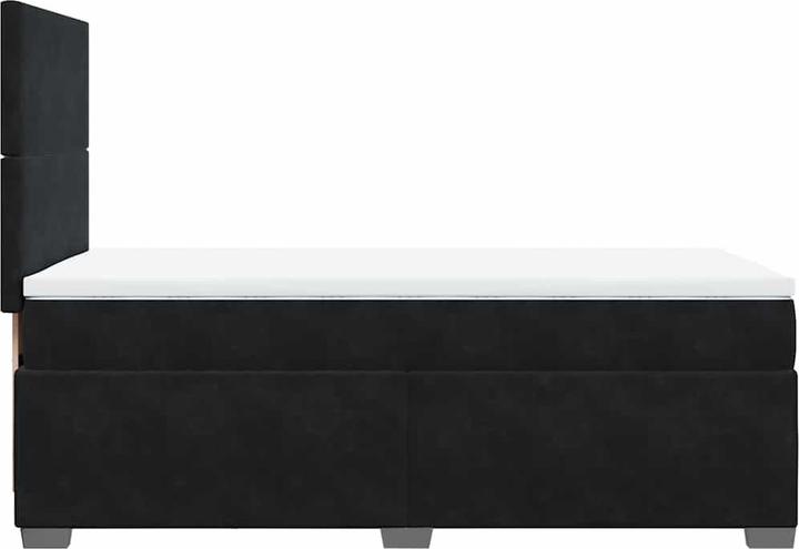 Actual product image vidaXL Bo x spring bed with mattress 160 x 200 cm velvet (160 x 200 cm)