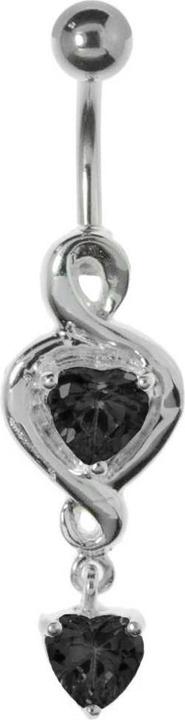 Image du produit Bijouteria Piercing nombril (Acier chirurgical 316L, Cristallin, Argent 925)