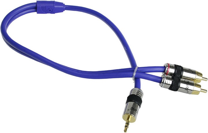 Produktbild InLine Cinch/Klinke Kabel, 2x Cinch an 3,5mm Klinke (0.50 m, 3.5mm Klinke (AUX), Cinch)