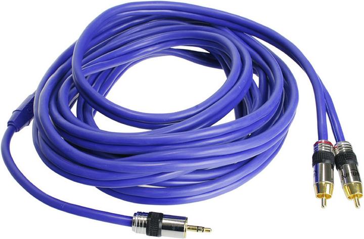 Actual product image InLine Cinch/Kinke cable, 2x Cinch to 3.5mm jack (5 m, Cinch, 3.5mm jack (AUX))