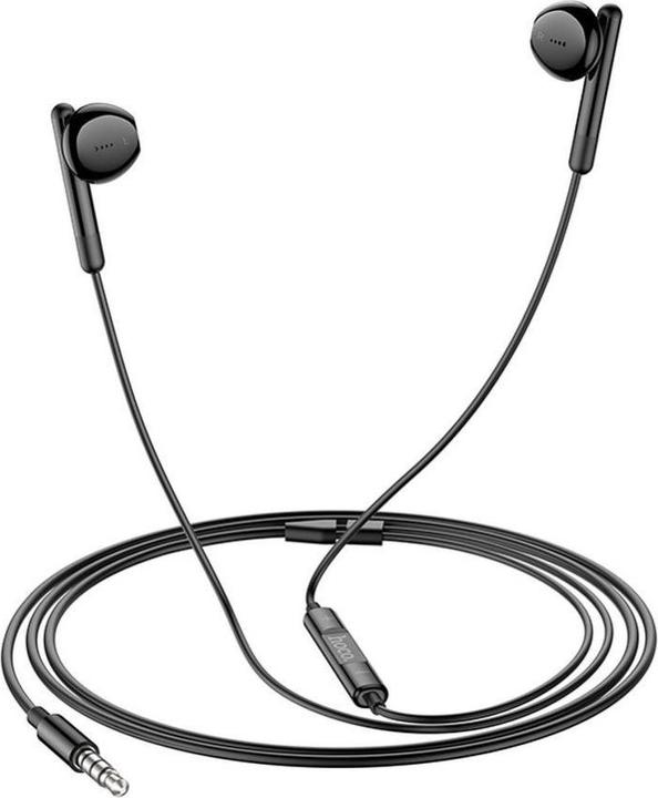 Actual product image Hoco - Stereo Earphones (M93) - Jack 3.5mm with Microphone, 1.2m - Black (Cable)