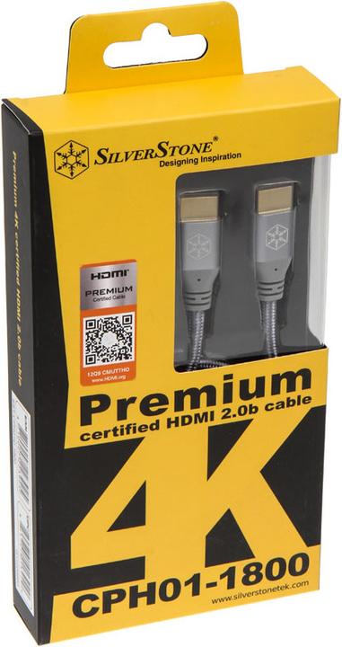 Produktbild Silverstone HDMI (Typ A) — HDMI (Typ A) (1.80 m)