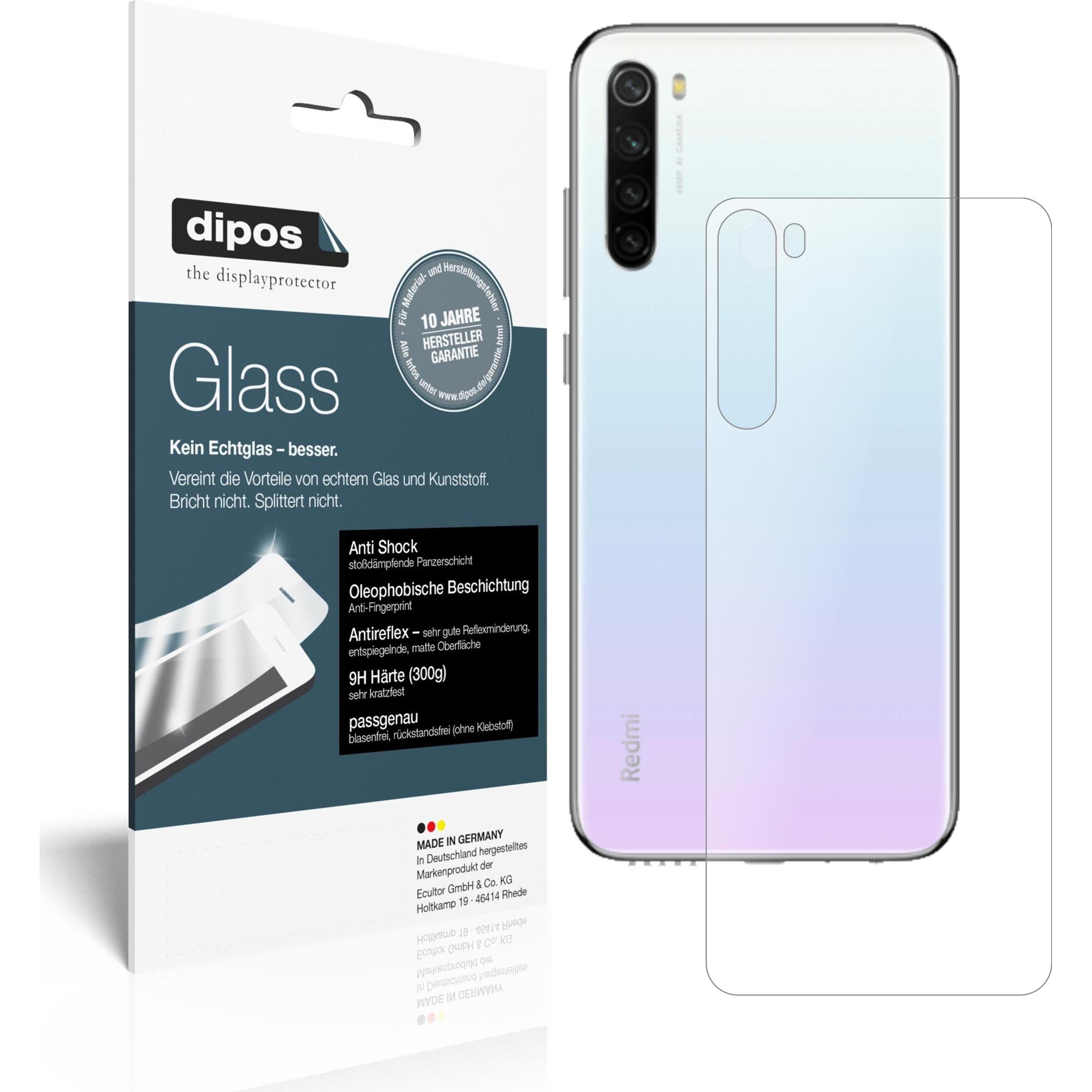 Dipos Displayschutz Anti-Shock (2 Stück, Xiaomi Redmi Note 8T), Smartphone Schutzfolie, Transparent