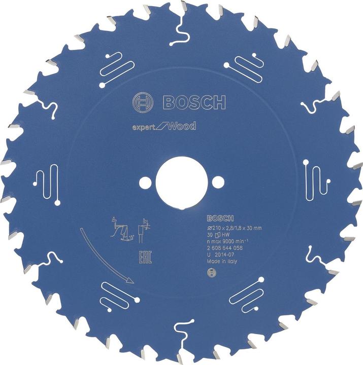 Produktbild Bosch Professional Zubehör Kreissägeblatt Expert for Wood, 210 x 30 x 2,8 mm, 30