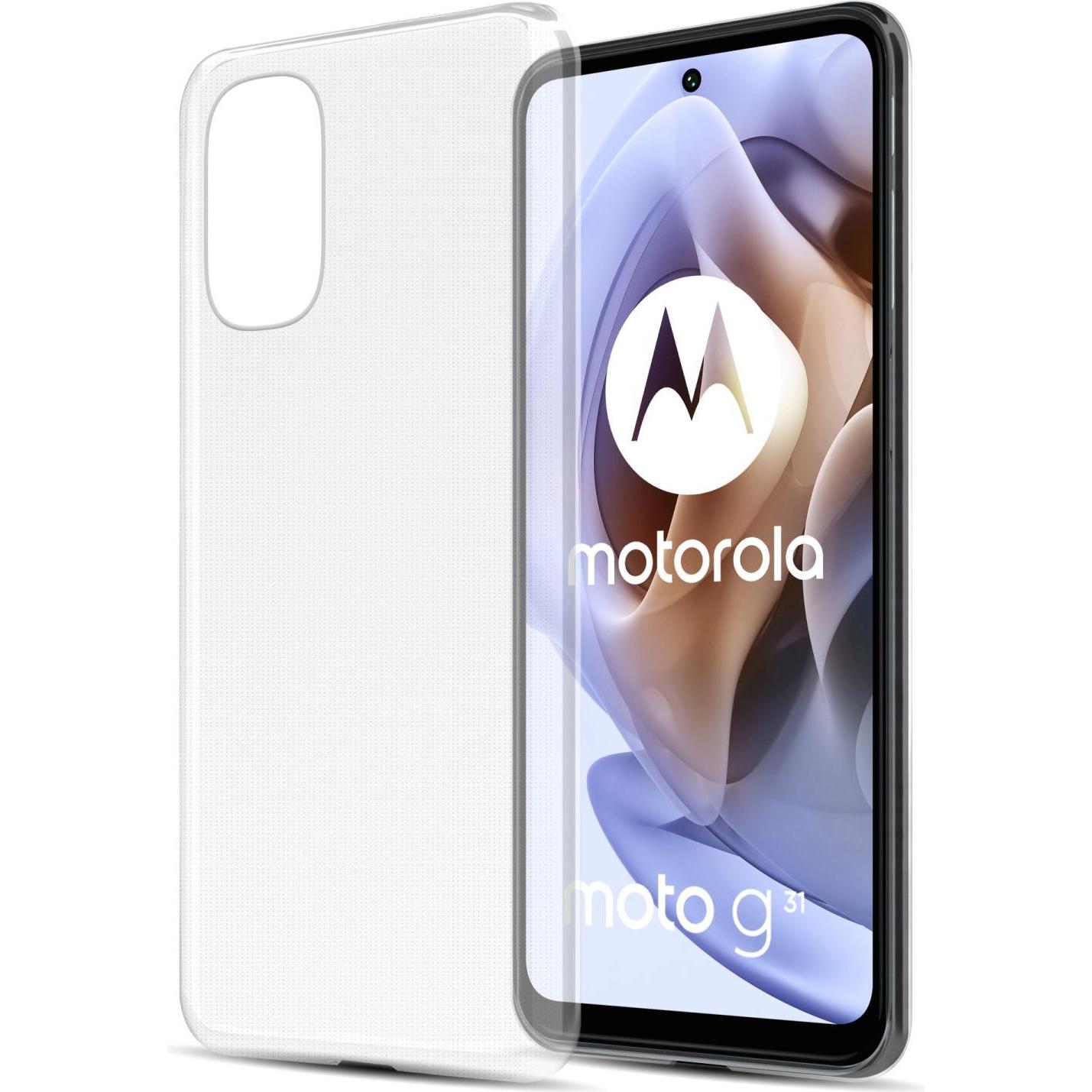 Cadorabo TPU Ultra Slim AIR Hülle (Motorola Moto G31, Motorola Moto G41), Smartphone Hülle, Transparent