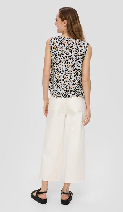 Produktbild s.Oliver Bluse Bluse mit Bindeband am Saum (46)