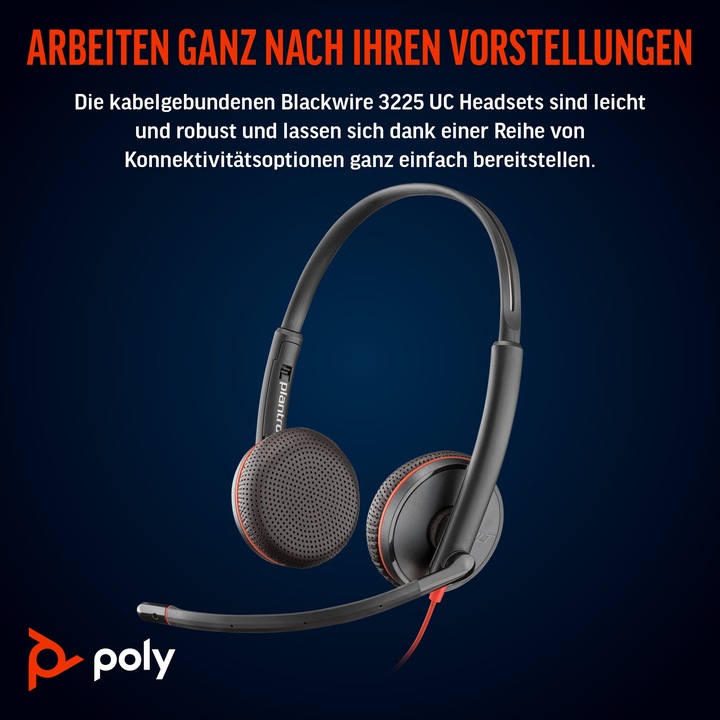 Immagine prodotto Poly Blackwire 3225 (Cablato, USB-C)