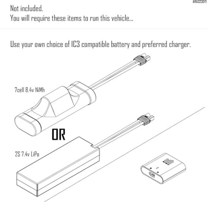 Image du produit Arrma Monster Truck Gorgon MEGA 550 RWD (Presque prêt à être conduite)