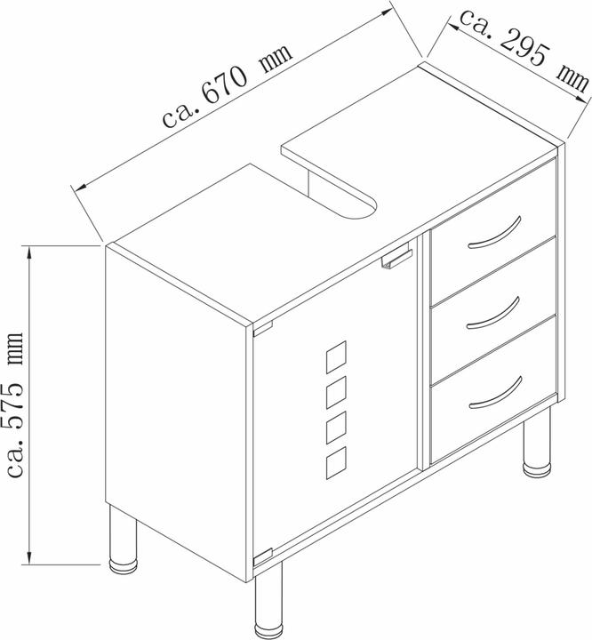 Actual product image VCM Darola (67 x 30 x 58 cm)