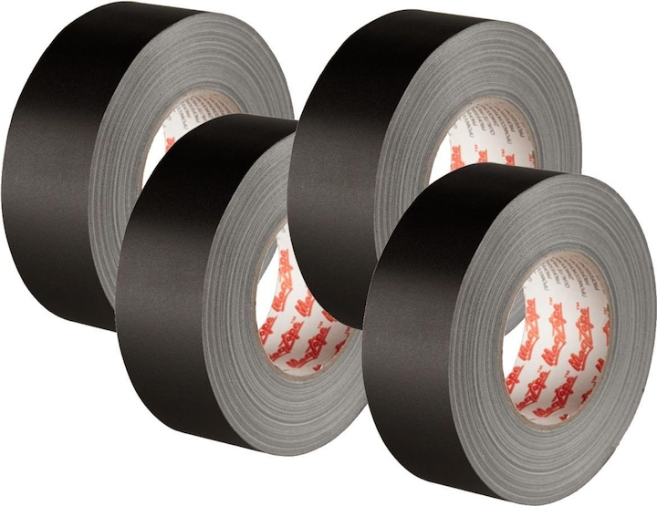 Le Mark Gaffa Magtape 500 Matt Schwarz 4er Pack (50 mm)