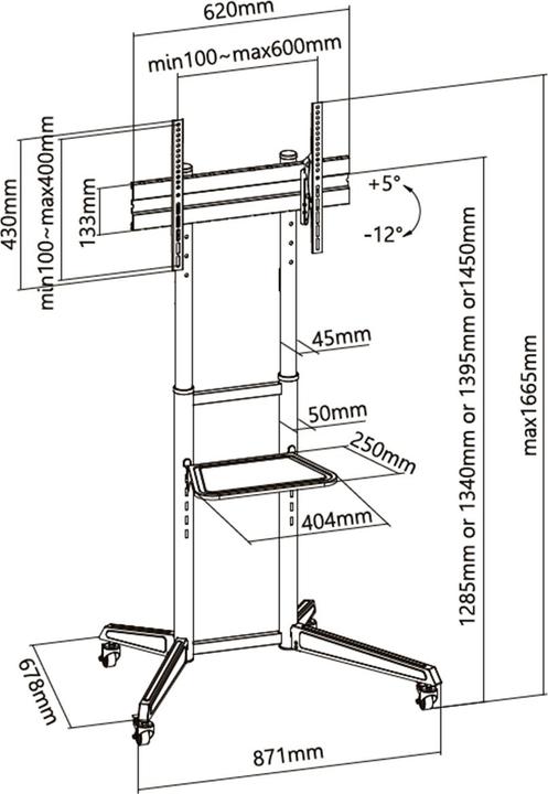 Produktbild Digitus DA-90447 (Universal, 70", 50 kg)
