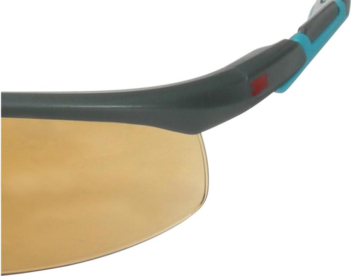 Actual product image 3M Solus safety glasses lens brown, scratch resistant