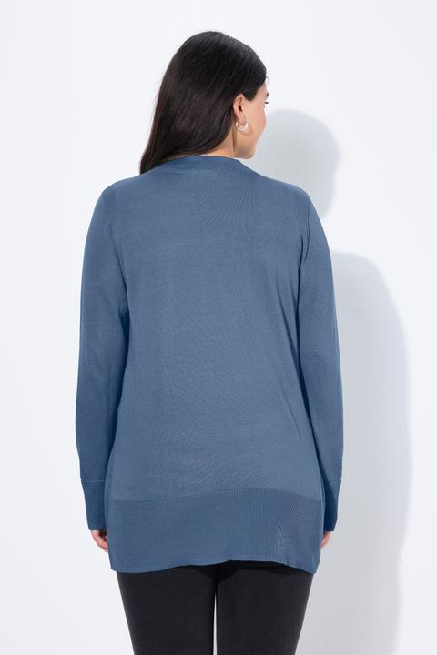 Produktbild Ulla Popken Strickjacke, V-Ausschnitt, Knopfleiste, Feinstrick (50, 52)