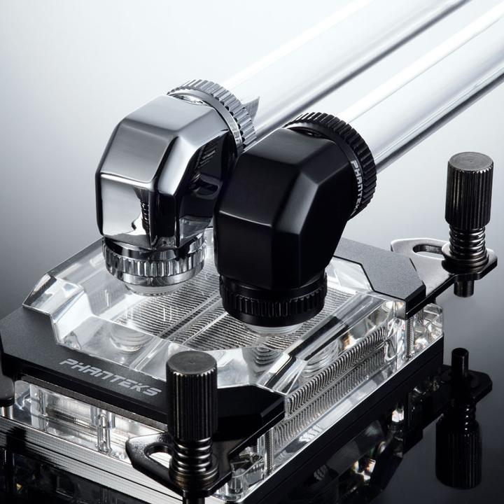 Produktbild Phanteks Glacier Rotary Anschluss 45 Grad G1/4 Zoll AG auf 16mm AD Hardtube - drehbar