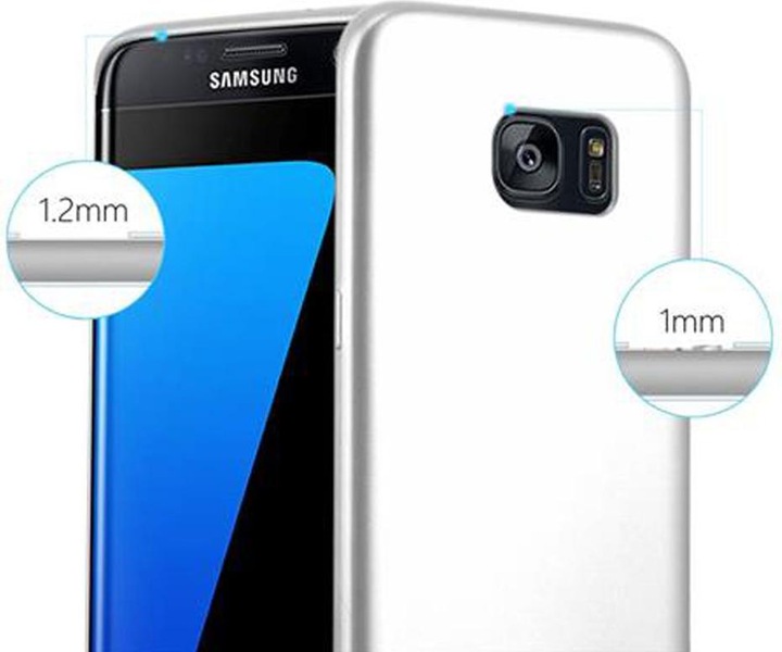 Produktbild Cadorabo TPU Matt Metallic Cover (Samsung Galaxy S7 Edge)
