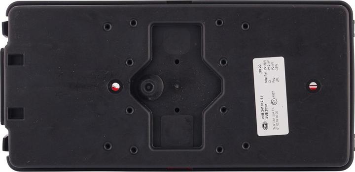 Actual product image Hella Left-hand tail light bulb technology surface-mounted for horizontal mounting