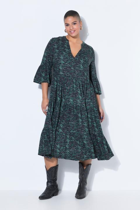 Produktbild Studio Untold Maxikleid, A-Line, Camouflage, 3/4-Ärmel (50, 52)