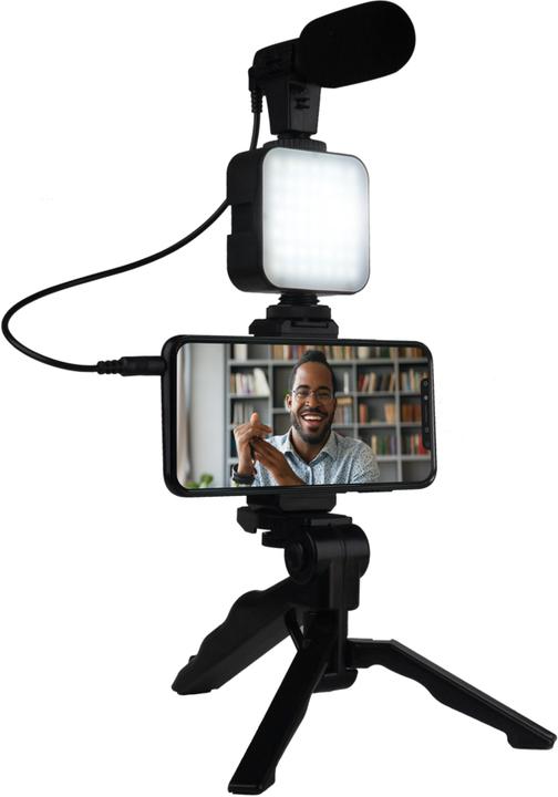 Image du produit Bigben Connected BBC Live stream vlogging tripode & microp (Éclairage annulaire)