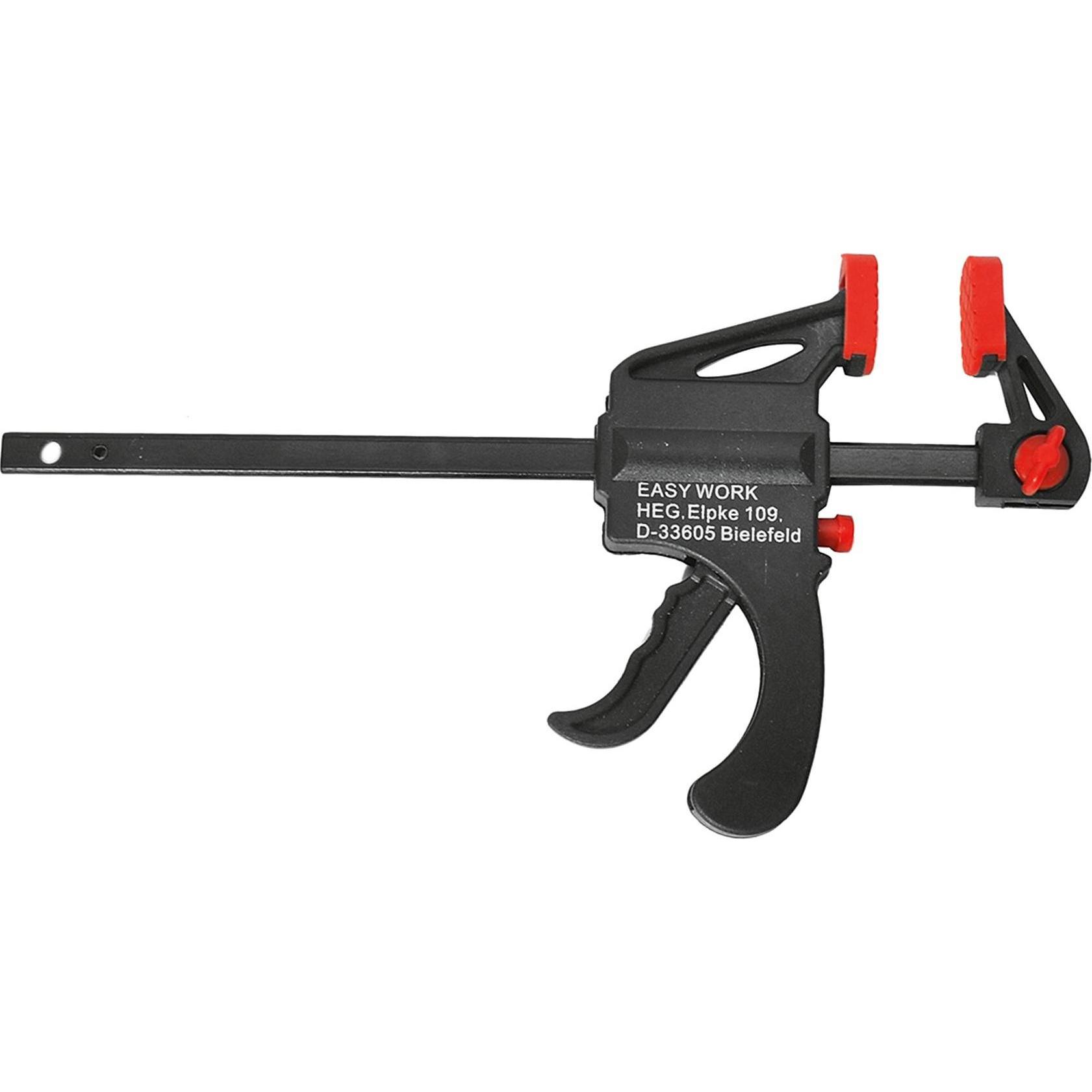 6x Easy Work, Schraubstock + Zwinge, EW Einhand Spann-Spreizzwingen (100 mm)
