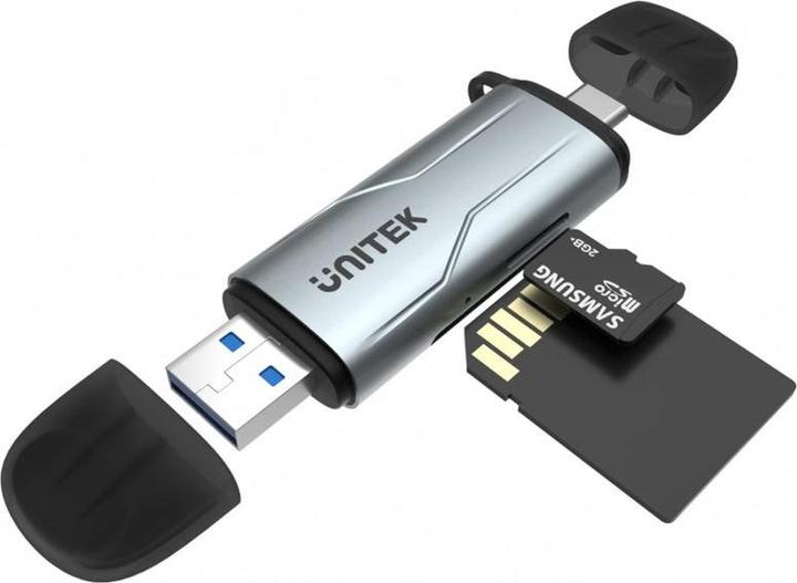 Produktbild Unitek Czytnik Kart Sd/Microsd USB-A 5 Gbps/Usb-C (Type-B)