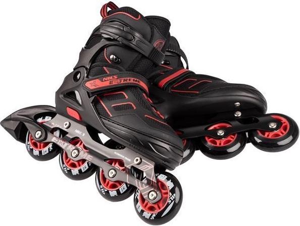 Actual product image Nils Inline skates Extreme NA14174 black-red - PU76 mm/82A (M 35-38) (37)