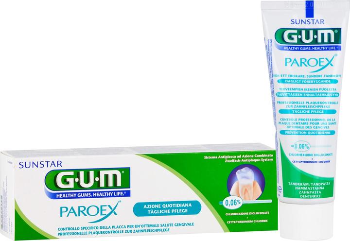 Produktbild GUM SUNSTAR PAROEX Zahnpasta 0.06 % chlorhexidine (75 ml)