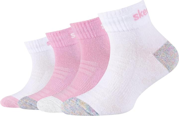 Produktbild Skechers 4PPK Girls Mesh Ventilation Quarter Socks SK42042-1001 - (27 - 30)