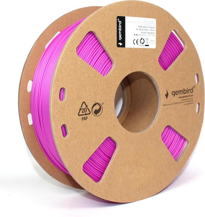 Produktbild Gembird Filamentcassette PLA schmale Spule (PLA, 1.75 mm, 1183 g, Violett)