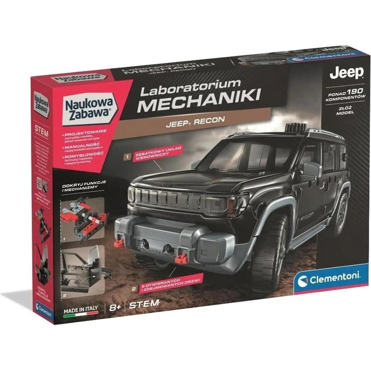 Clementoni Naukowa Zabawa - Laboratorium mechaniki: Jeep Recon