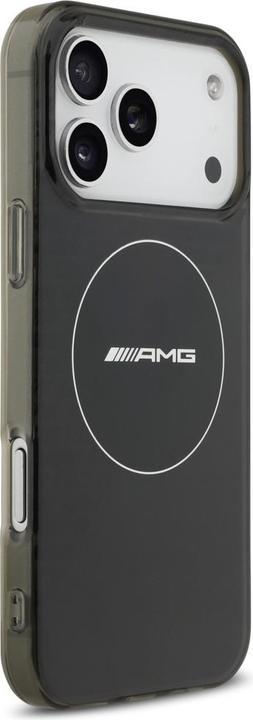 Actual product image Mercedes Case AMG Double Layer Transparent Smocked MagSafe for iPhone 17 Pro Max black (Apple iPhone 17 Pro Max)