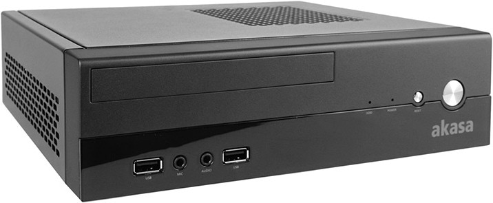 Actual product image Akasa Crypto Vesa Mini-ITX Case incl. 80W power supply unit (Mini-ITX)