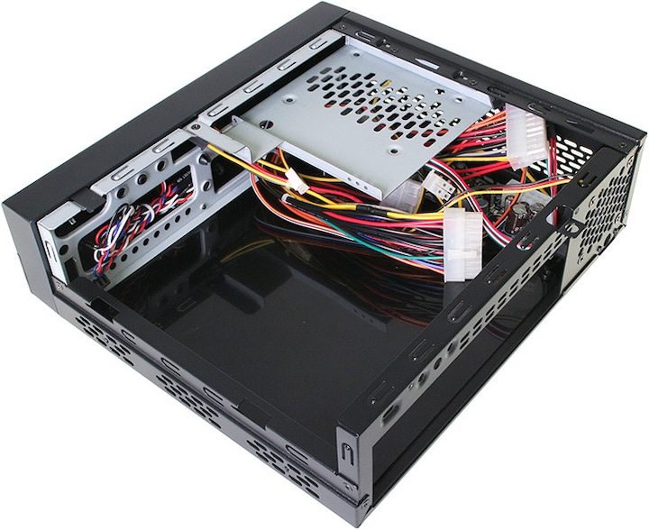 Actual product image Akasa Crypto Vesa Mini-ITX Case incl. 80W power supply unit (Mini-ITX)