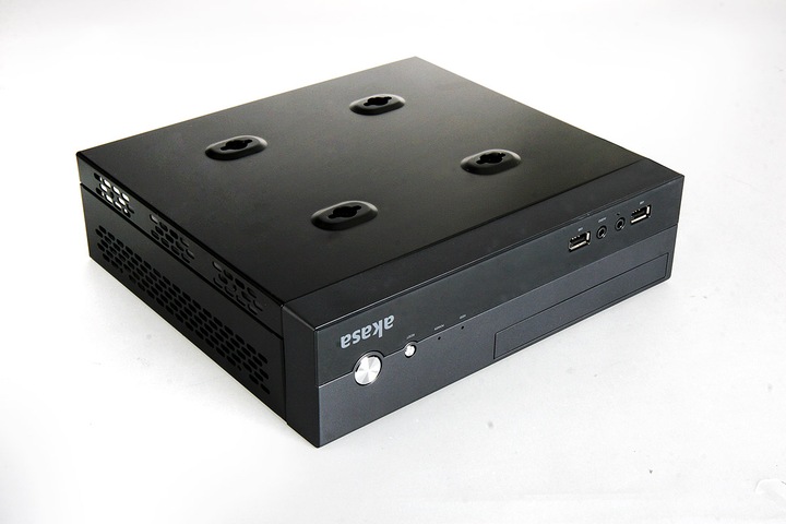 Actual product image Akasa Crypto Vesa Mini-ITX Case incl. 80W power supply unit (Mini-ITX)