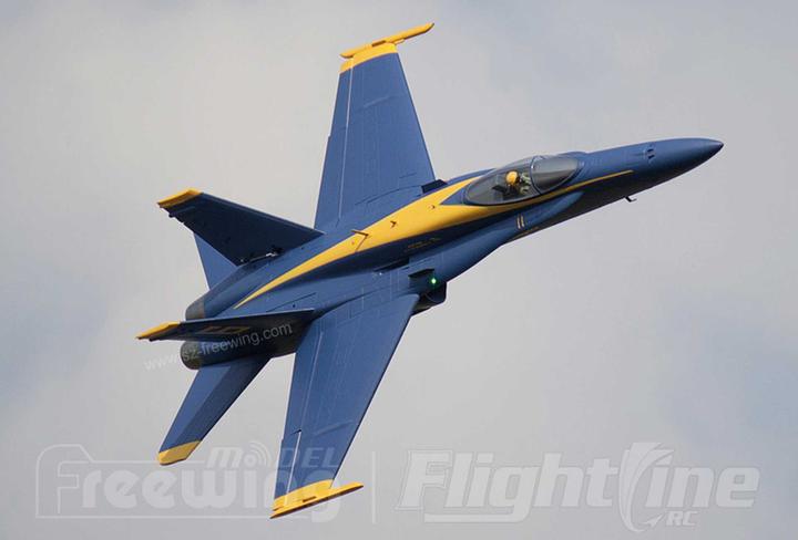 Actual product image Freewing F/A-18C Hornet Blue Angel PNP 90mm 12B Jet EDF (Jet)