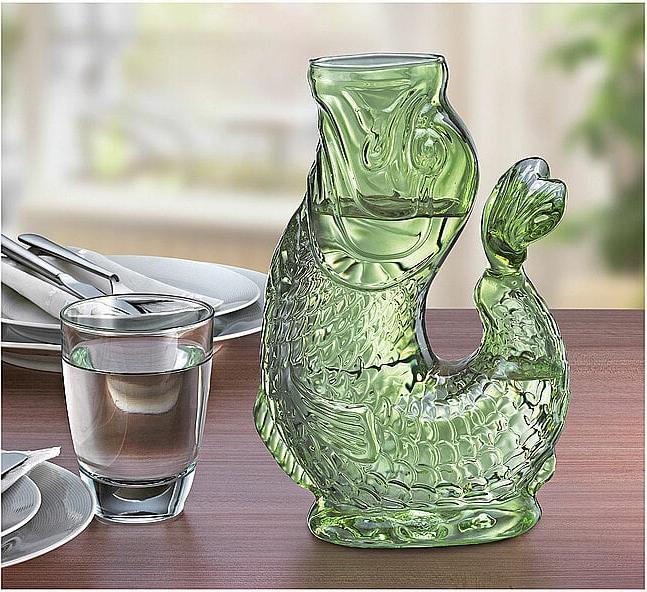 Produktbild Cilio NEMO Wasserkaraffe grün 10x15,5x23cm (1 l)