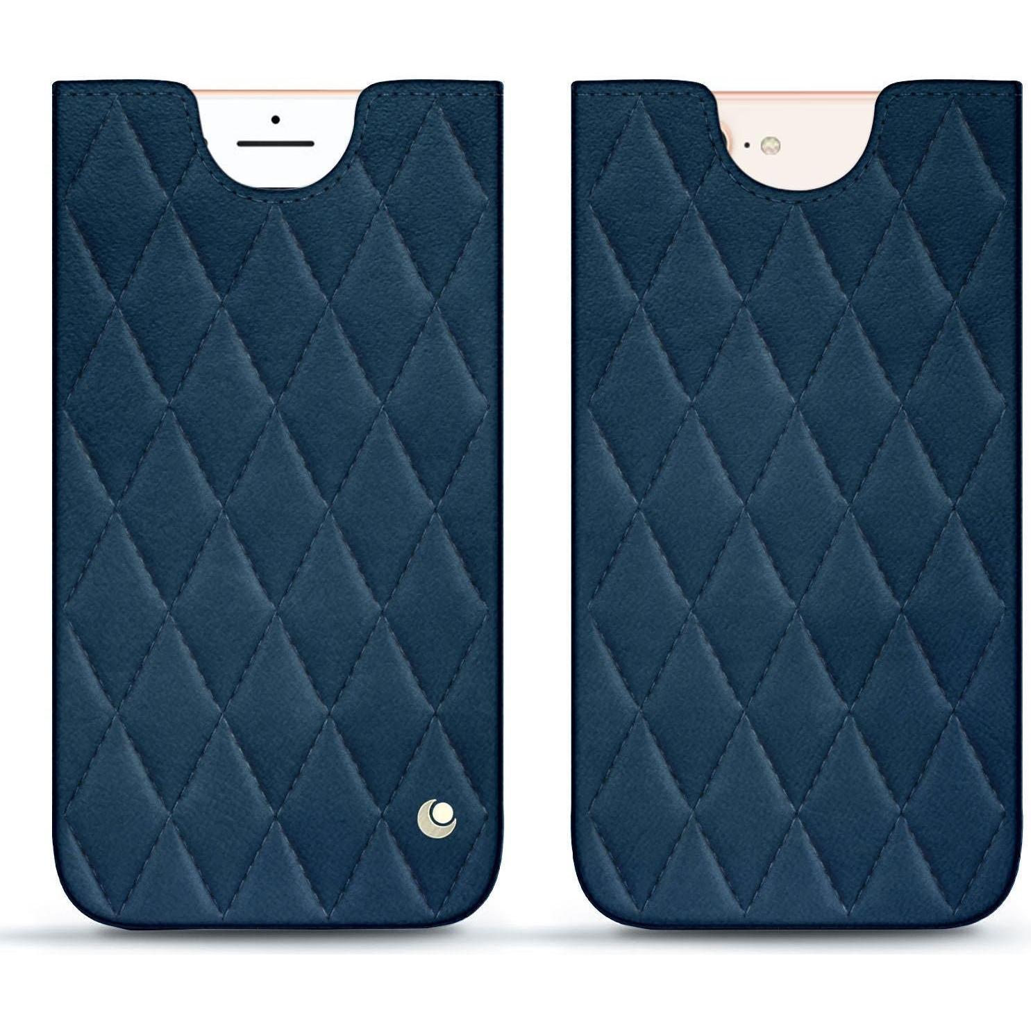Thumbnail - Noreve Lederschutzhülle (Apple iPhone 8 Plus), Smartphone Hülle, Blau