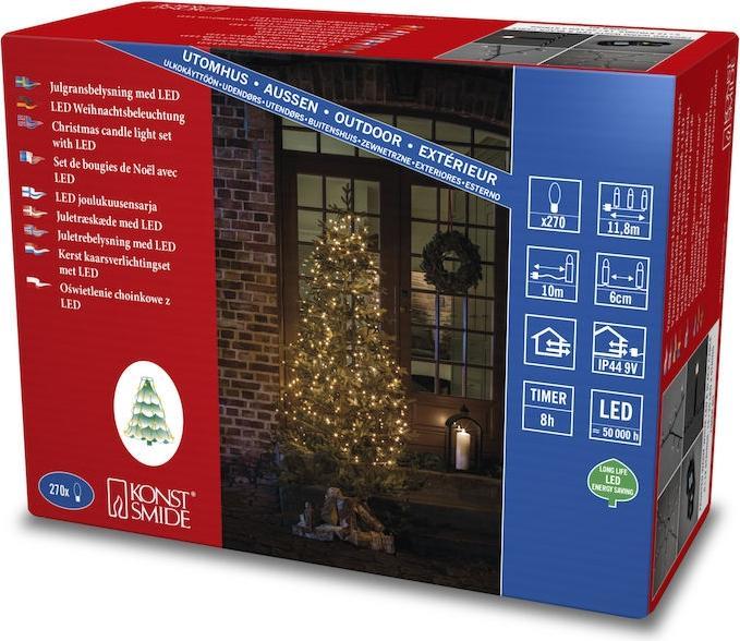 Actual product image Konstsmide LED tree mantle frosted 270 ww LED outdoor (1.80 m)