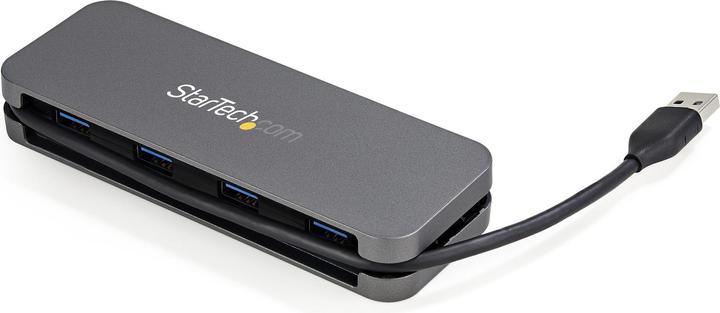 Produktbild StarTech HB30AM4AB Schnittstellen-Hub USB 3.2 Gen 1 (3.1 Gen 1) Type-A (USB-A, 4 Ports)