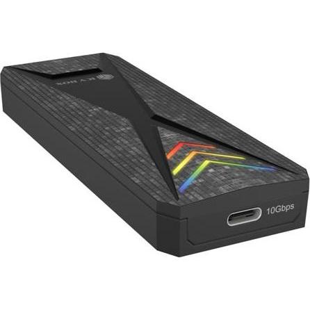 Icy Box Geh. IcyBox Spade Case 1805 NVMe M.2 USB 3.2 Gen 2 Type-C (M.2), Case per hard disk, Nero