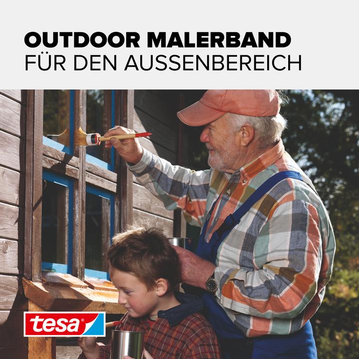 Produktbild tesa Malerkrepp OUTDOOR, Malerband für den Aussenbereich (25 mm)