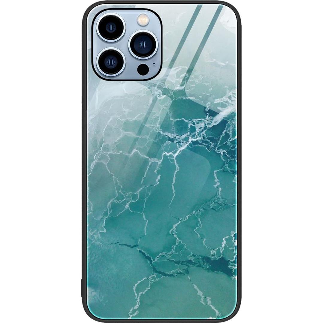 König Design Hülle Handy Schutz für Apple iPhone 12 13 14 Pro Max mini Plus Case Glas Cover (Apple iPhone 11 Pro), Smart...