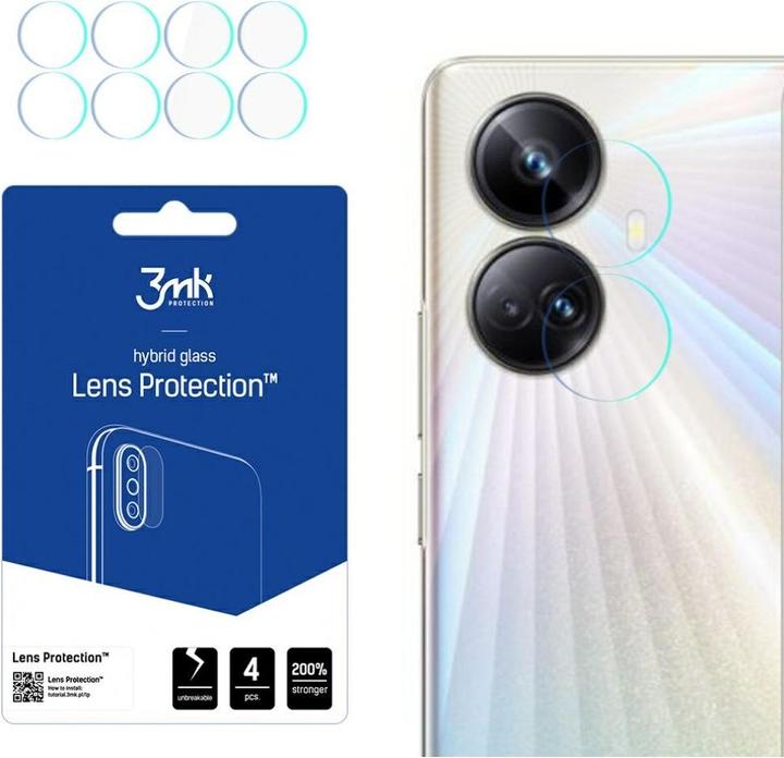 Actual product image 3MK Camera protection glass, camera glass (1 Piece, Realme 10 Pro+)