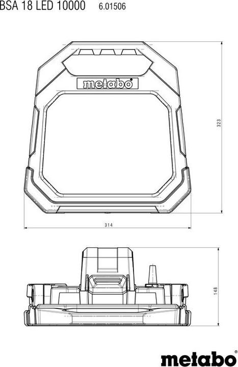 Produktbild Metabo BSA 18 LED 10000 (10000 lm)
