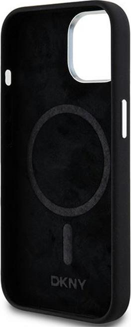 Actual product image DKNY DKHMP15MSMCHLK iPhone 15 Plus / 14 Plus 6.7" czarny/black hardcase Liquid Silicone Small Metal (Apple iPhone 14 Plus, Apple iPhone 15 Plus)