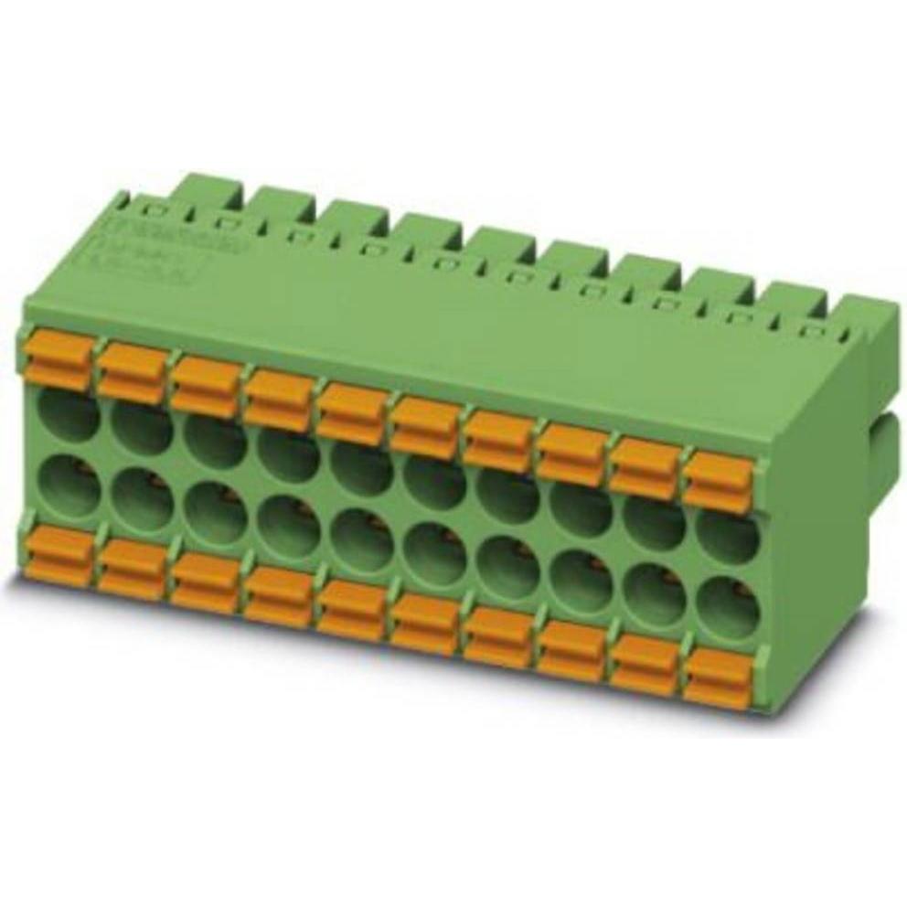 Phoenix Contact Buchsengehäuse-Kabel Polzahl Gesamt 10 Rastermass: 3.5 mm 179018, Elektronikkabel + Stecker, Grün