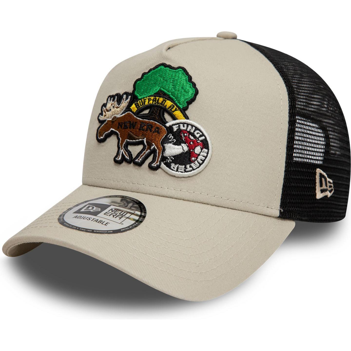 New Era, Herren, Cap, Mesh Trucker Cap - Outdoor Patch Wildlife, Beige, (One Size)