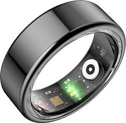 Immagine prodotto Powerton SMART Ring Grösse 8 schwarz / Smart Ring / BT 5.0 / IP68 (8, Nero, Oro)