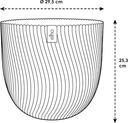 Produktbild Elho Pflanzengefäss Sereh rund ø 30 cm (29.50 cm)