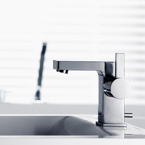 Produktbild Steinberg Serie 120 Waschtischarmatur, mit Ablaufgarnitur, Ausladung 100mm, 1201000